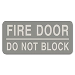 Fire Door - Do Not Block Label - 4 Pack