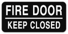 Fire Door - Keep Closed Label - 4 Pack
