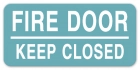 Fire Door - Keep Closed Label