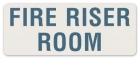 Fire Riser Room Label