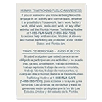 Florida Bilingual Human Trafficking Sign