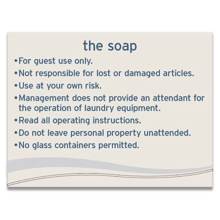 Guest Laundry Rules