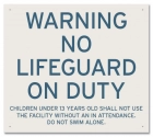 Idaho No Lifeguard Warning Sign