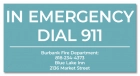 In Emergency Dial 911 (Facility Name) - California Code