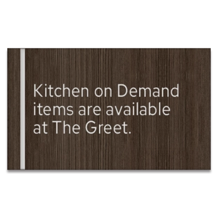 Kitchen on Demand Sign