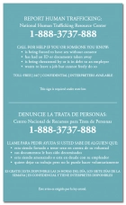 Maryland Code - Human Trafficking Notice - Acrylic Material