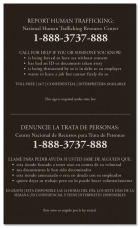 Maryland Code - Human Trafficking Notice - Acrylic Material