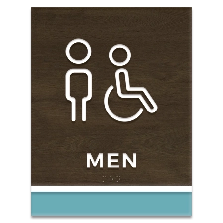 Men Sign w/Male & ISA Symbols