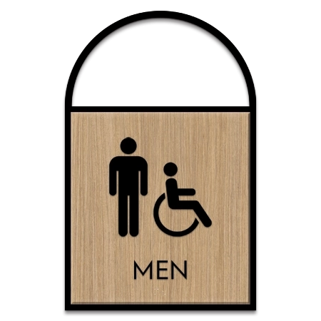 Men Sign w/Male & ISA Symbols