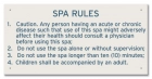 Missouri Spa Rules Sign