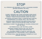 Mobile County, Alabama Pool Safety Rules Sign