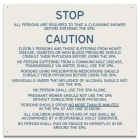 Mobile County, Alabama Spa Safety Rules Sign