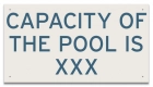 Montana Pool Capacity Sign