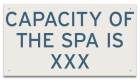 Montana Spa Capacity Sign