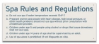 Montgomery County, Alabama Spa Rules Sign
