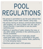 Nebraska Pool Regulations Sign
