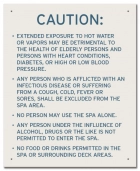 Nevada Spa Rules Sign