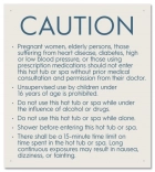 New Jersey Hot Tub Spa Caution Sign