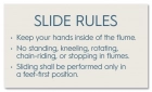 New York City White-Water Slide Rules Sign