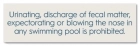 New York Pool Pollution Prohibited Sign