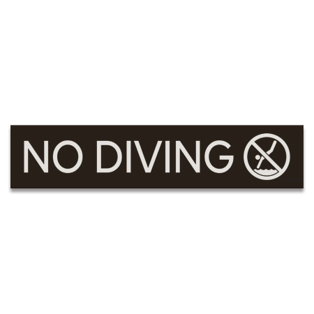 No Diving Sign
