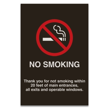 No Smoking Sign w/Symbol