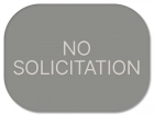 "No Solicitation" Sign