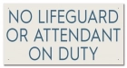 Oklahoma No Lifeguard Sign
