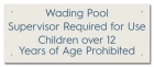 Oklahoma Wading Pool Rules Sign
