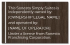 Owner & Operator Plaque - International Version