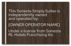 Owner/Operator Plaque