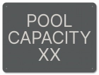 Pool Capacity Sign