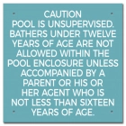 Province Pool Rules Sign - Ontario Compliant: Canada