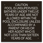 Province Pool Rules Sign - Ontario Compliant: Canada