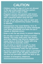 Province Spa Rules Sign - Ontario Compliant: Canada