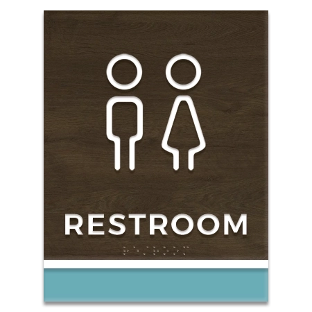 Restroom Sign w/Unisex Symbols