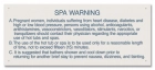 Rhode Island Spa Warning Sign