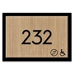 Room Number Sign w/ Symbols