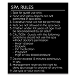 Spa Rules Sign