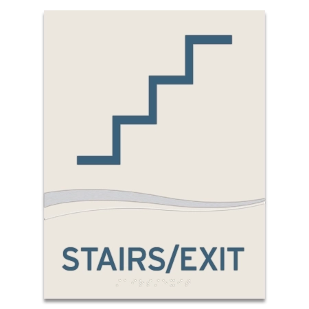 Stairs/Exit Sign w/Symbol