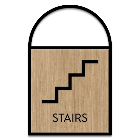 Stairs Sign w/Symbol