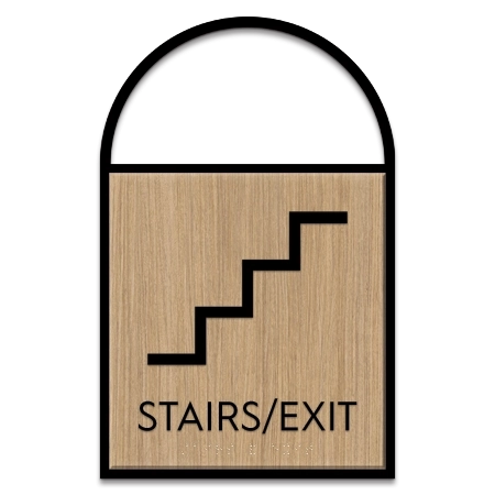 Stairs Sign w/Symbol