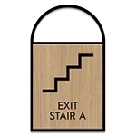 Stairs Sign w/Symbol