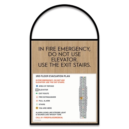 Standard Entrance Evacuation Plan - NYC Compliant