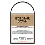Standard Stairway Evacuation Plans - CA Compliant