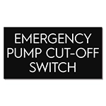 State Pool Sign - Emergency Pump Cut-Off... - Virginia Compliant