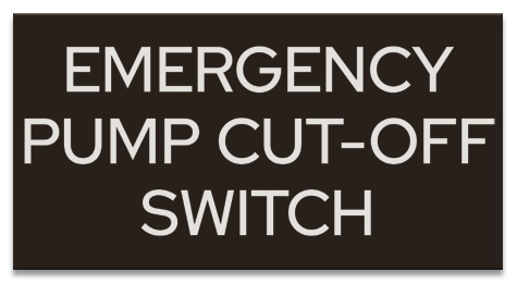 State Pool Sign - Emergency Pump Cut-Off... - Virginia Compliant