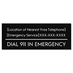 State Pool Sign - In Emergency Dial 911- Minnesota Compliant