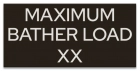State Pool Sign - Maximum Bather Load - Virginia Compliant