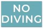 State Pool Sign - No Diving - Idaho Compliant